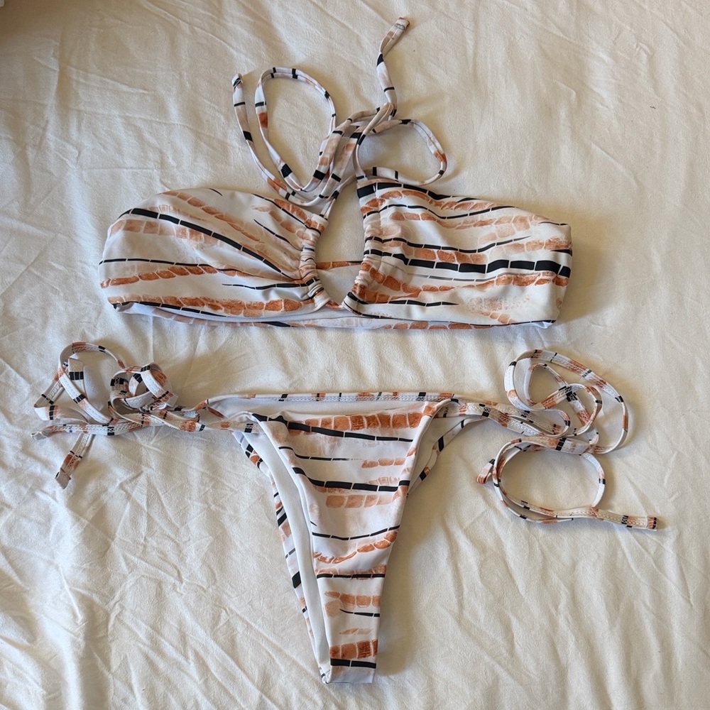 Striped Bikini Set